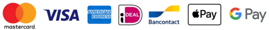 Secure payment options accepted including Visa, Mastercard, PayPal, Apple Pay and Crypto